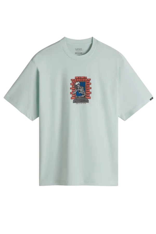 VANS T-Shirts SKULL WINDOW SS - ΠΡΑΣΙΝΟ