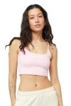KARL KANI T-Shirts SMALL SIGNATURE ESSENTIAL CROP TOP - ΡΟΖ