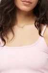 KARL KANI T-Shirts SMALL SIGNATURE ESSENTIAL CROP TOP - ΡΟΖ