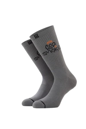 BEE UNUSUAL Κάλτσες GOD SMOKES SOCKS - ΓΚΡΙ