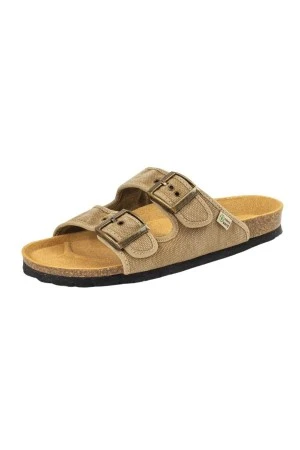 NATURAL WORLD Slides CANVAS BIO SANDAL - BEIGE