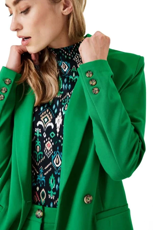 GARCIA Σακάκια - Γιλέκα I30092_ladies blazer - ΠΡΑΣΙΝΟ