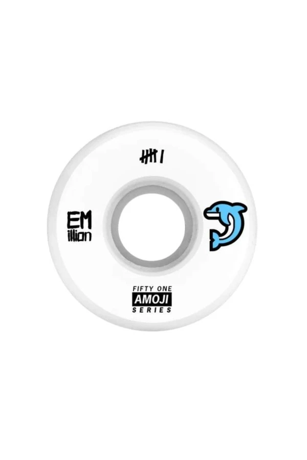 EMILLION Ροδάκια AMOJI Dolphin 51mm 100A - Λευκό