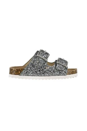 COLORS OF CALIFORNIA Παιδικά Glitter Sandal 2 Buckles-ΑΣΗΜΕΝΙΑ