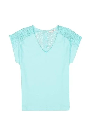 GARCIA ΓΥΝΑΙΚΕΙΑ T-Shirts Q40006_ladies T-shirt ss - ΜΠΛΕ