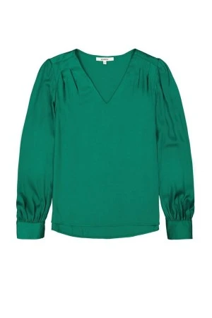 GARCIA γυναικεία μπλούζα T40235_ladies shirt ls - Πράσινο