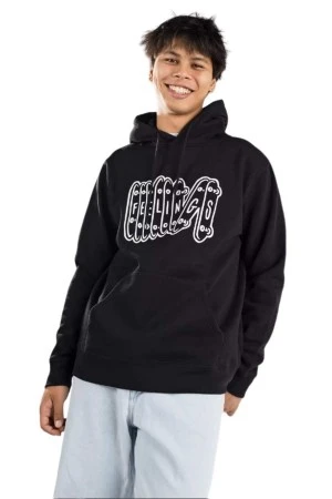 ANDFEELINGS Φούτερ με Κουκούλα Stack Hoodie - Μαύρο