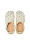 CROCS σαμπό γυναικεία Classic Platform Lined Clog W - Μπεζ