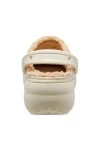 CROCS σαμπό γυναικεία Classic Platform Lined Clog W - Μπεζ
