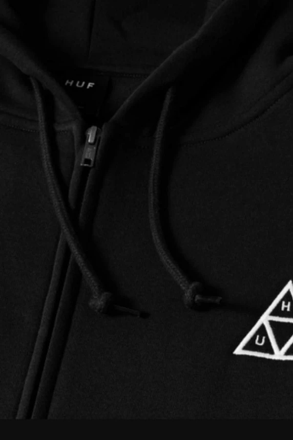 HUF Ζακέτες Unisex HUF SET TT F/Z HOODIE - ΜΑΥΡΟ