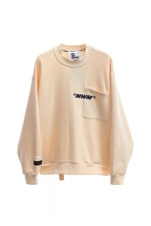MOD WAVE MOVEMENT Φούτερ λαιμόκοψη BANDANA SWEATSHIRT- MW081060521 - Μπεζ