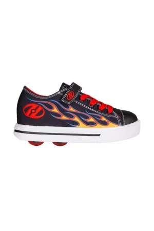 HEELYS Snazzy X2 Kids Roller Sneakers Black Flame