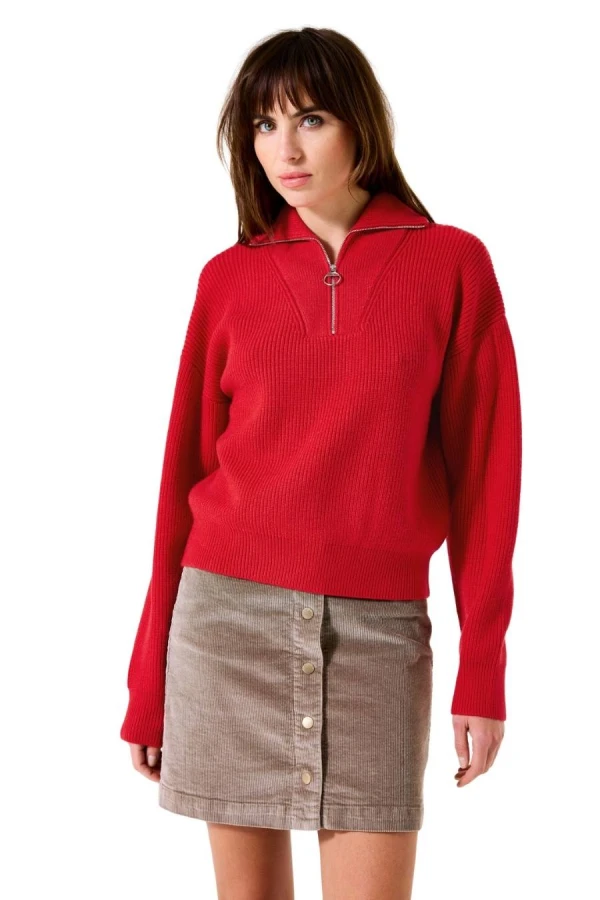 GARCIA I50242_ladies pullover - RED