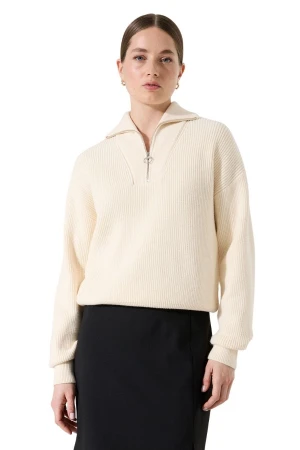 GARCIA I50242_ladies pullover - ECRU