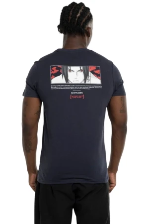 CAPSLAB T-Shirts NARUTO x CAPSLAB-CL/NS4/1/TR/SAS2 - BLACK