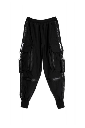 MOD WAVE MOVEMENT Unisex Tech Jogger Παντελόνι - Μαύρο