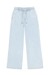 GARCIA Women's Wide Leg Pants - Light Blue