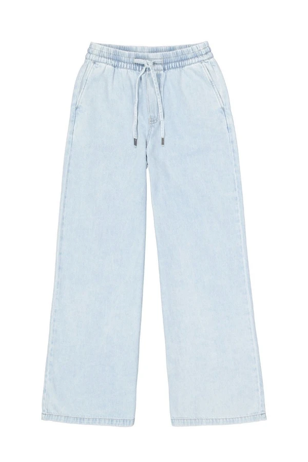 GARCIA Women's Wide Leg Pants - Light Blue