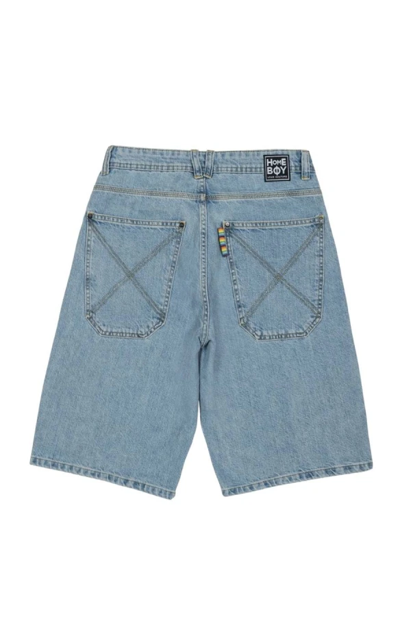 HOMEBOY Shorts - Βερμούδα x-tra BAGGY Denim SHORTS - DENIM