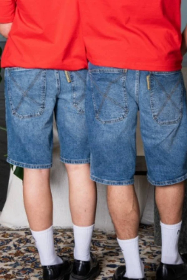 HOMEBOY Shorts - Βερμούδες x-tra BAGGY Vintage SHORTS - DENIM