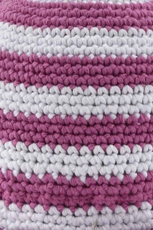 COLORS OF CALIFORNIA Bucket Cotton Hat - Ροζ/Λευκό