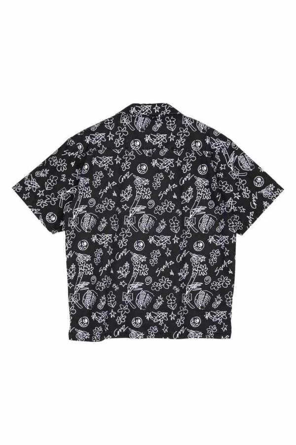 SANTA CRUZ Ανδρικά Πουκάμισα Finn SS Shirt - Μαύρο
