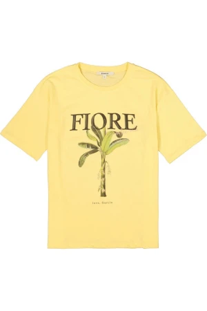Garcia Γυναικείο Graphic T-Shirt Fiore - Κίτρινο
