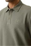 GARCIA Men's Polo Q261020 Khaki Minimal Summer Style