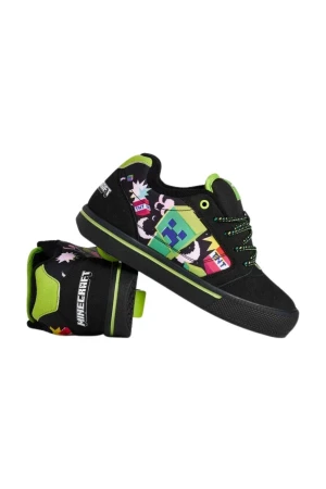 HEELYS Παιδικά Sneakers Minecraft Creeper Pro 25 - Μαύρο / Πράσινο
