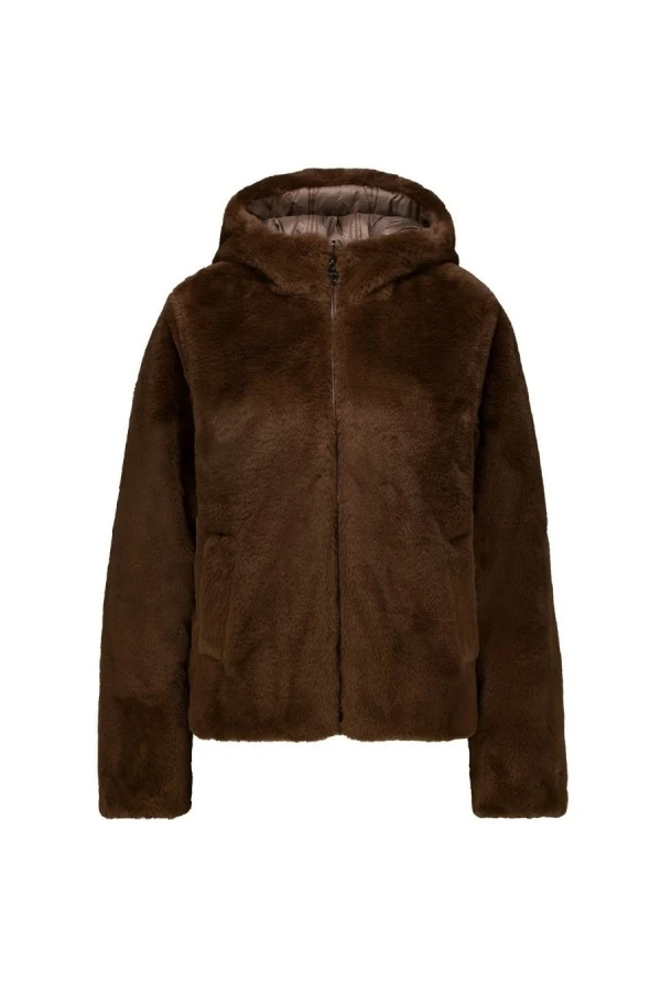 GARCIA GJ2600911 Γυναικείο Reversible Μπουφάν - Καφέ / Taupe