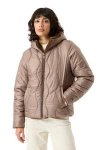 GARCIA GJ2600911 Γυναικείο Reversible Μπουφάν - Καφέ / Taupe