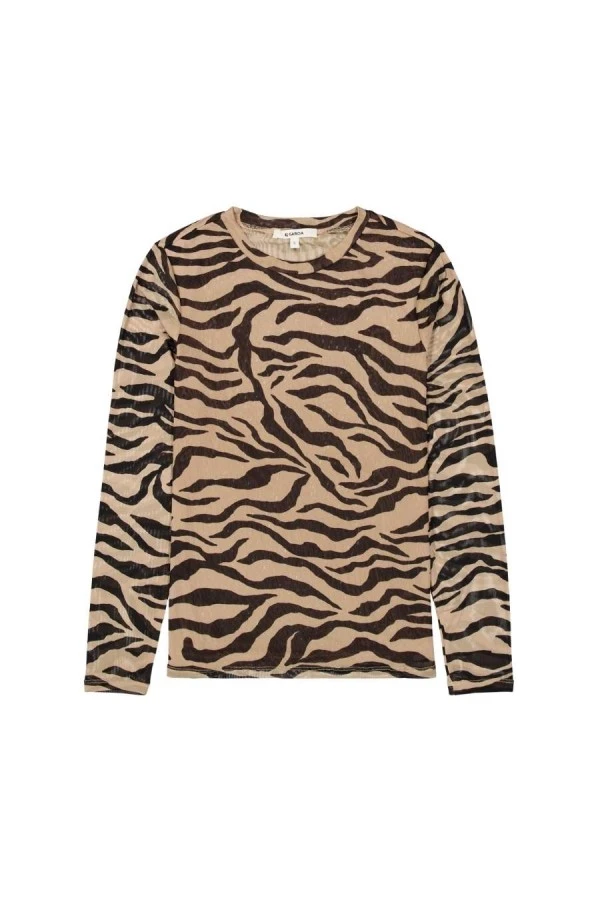 GARCIA U260011 Μακρυμάνικη Μπλούζα - Zebra Print