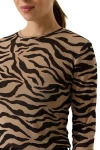 GARCIA U260011 Μακρυμάνικη Μπλούζα - Zebra Print