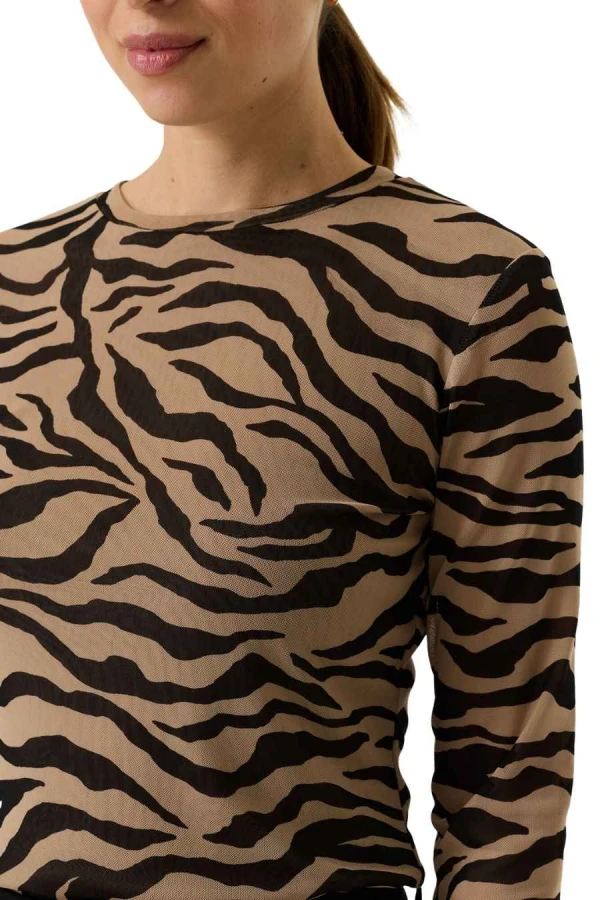 GARCIA U260011 Μακρυμάνικη Μπλούζα - Zebra Print