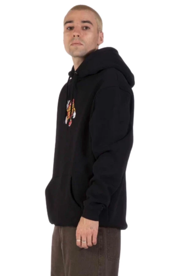 SANTA CRUZ Φούτερ με Κουκούλα Dot Guy Front Hood - BLACK