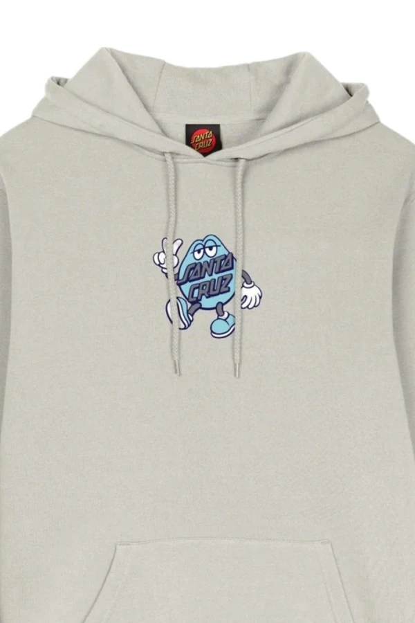 SANTA CRUZ Men's Dot Guy Front Hood – Grey