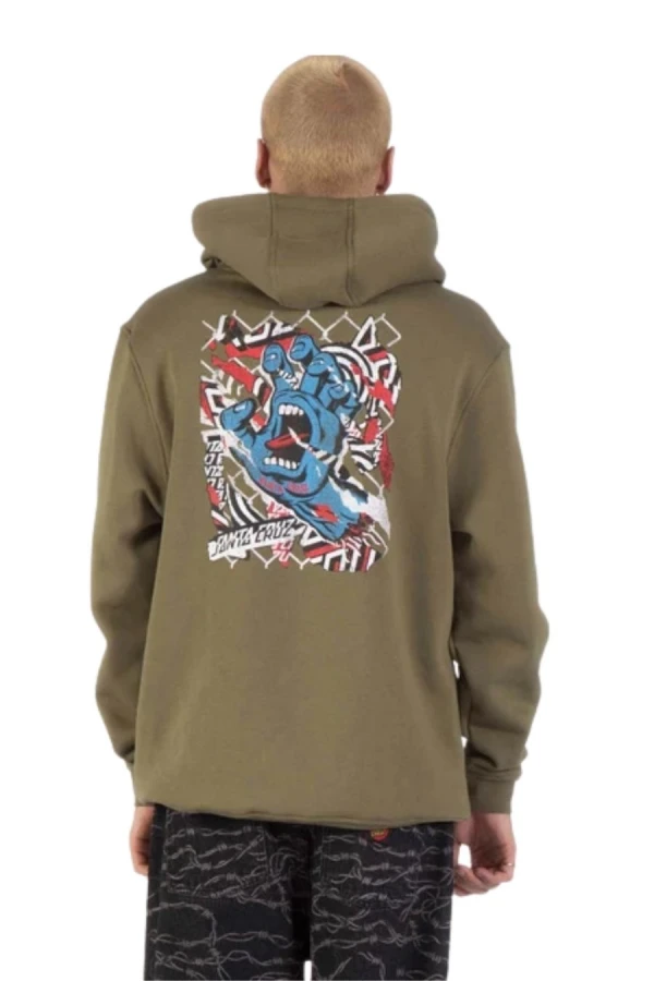SANTA CRUZ Φούτερ με Κουκούλα Damaged Hand Hood - 