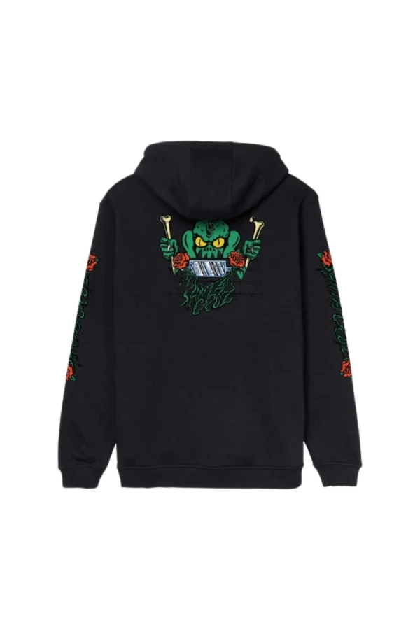 SANTA CRUZ Φούτερ με Κουκούλα Rankine Monster Hood - BLACK