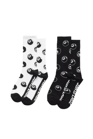 SANTA CRUZ Κάλτσες Winkowski Eight Ballr (2pk) - WHITE
