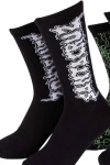 SANTA CRUZ Punk Web Crew Socks 2 Pack - Black