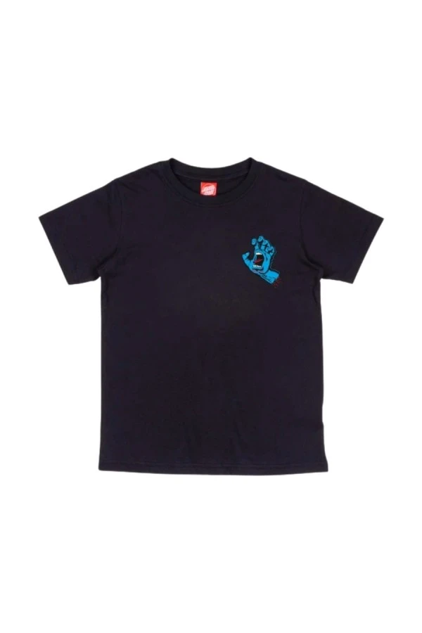 SANTA CRUZ T-Shirts Screaming Hand Chest SP26 NEW - BLACK