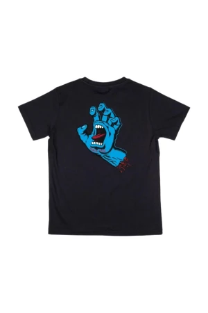 SANTA CRUZ T-Shirts Screaming Hand Chest SP26 NEW - BLACK