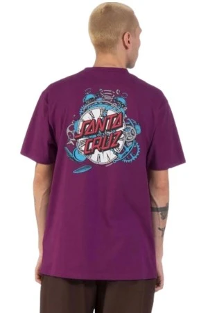 SANTA CRUZ Men's Grabke Exploding Dot T-Shirt - Purple