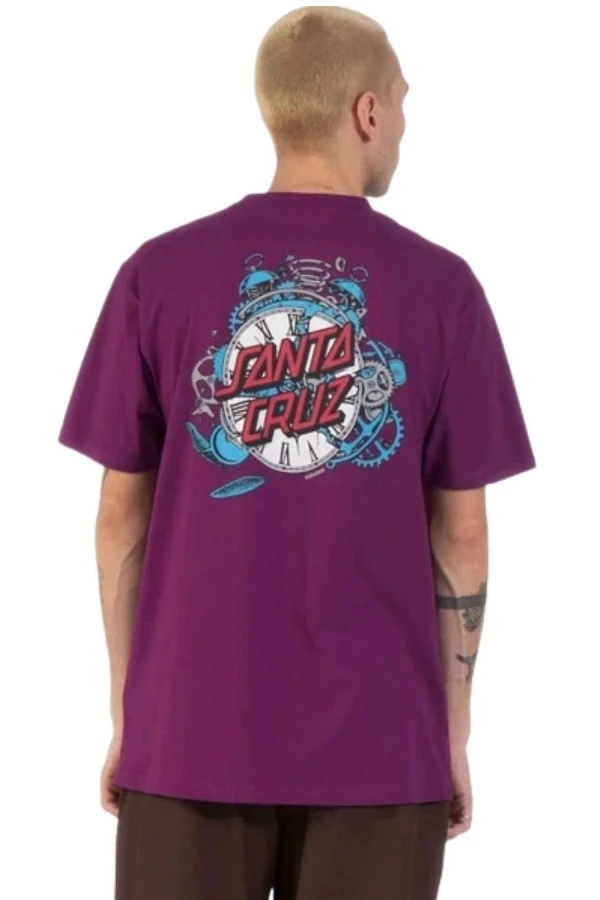 SANTA CRUZ Men's Grabke Exploding Dot T-Shirt - Purple