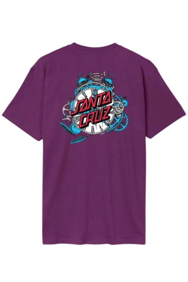 SANTA CRUZ Men's Grabke Exploding Dot T-Shirt - Purple