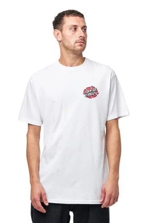 SANTA CRUZ T-Shirts Grabke Exploding Dot T-Shirt - WHITE