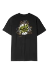 SANTA CRUZ T-Shirts Grabke Exploding Dot T-Shirt - BLACK