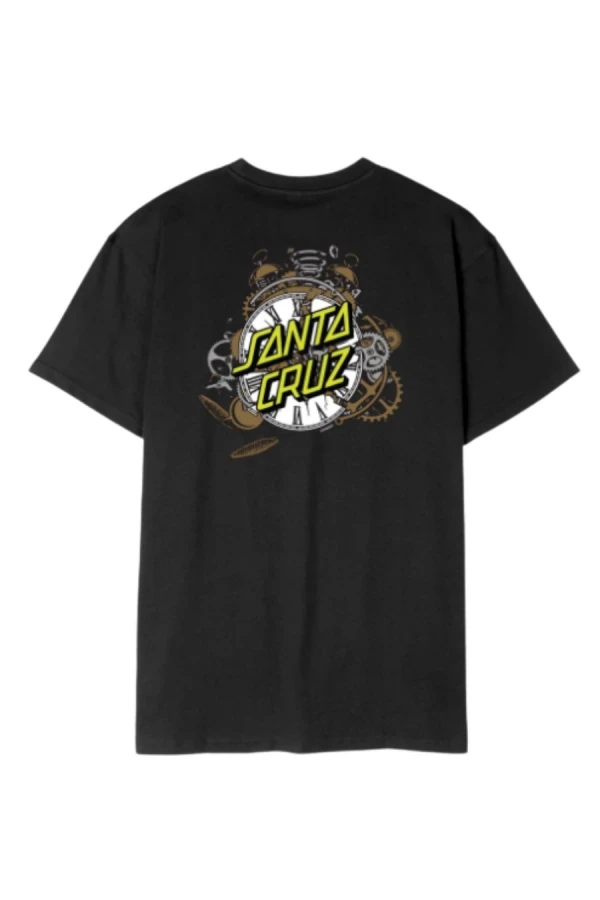 SANTA CRUZ T-Shirts Grabke Exploding Dot T-Shirt - BLACK