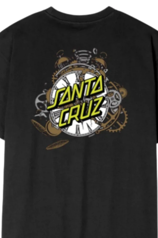 SANTA CRUZ T-Shirts Grabke Exploding Dot T-Shirt - BLACK