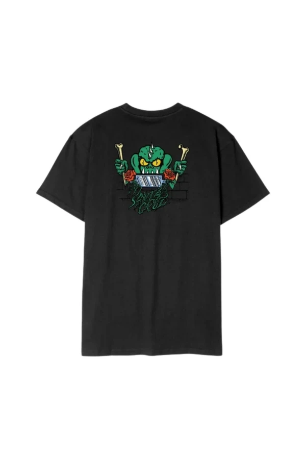 SANTA CRUZ T-Shirts Rankine Monster T-Shirt - BLACK